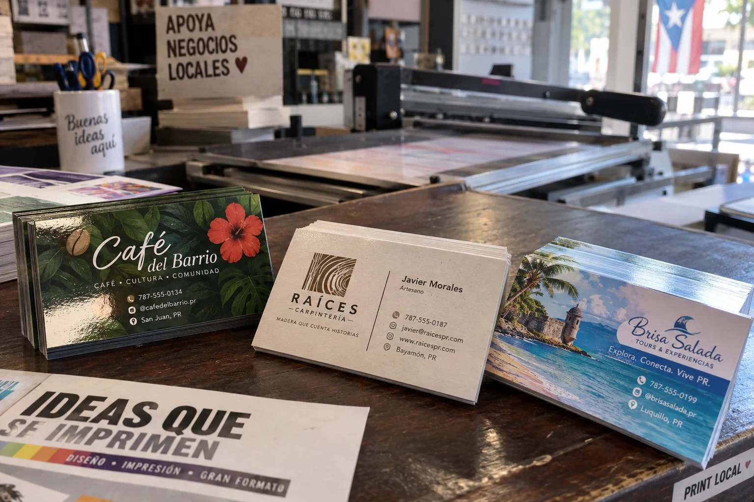 Tarjetas de presentación — Imagen ilustrativa