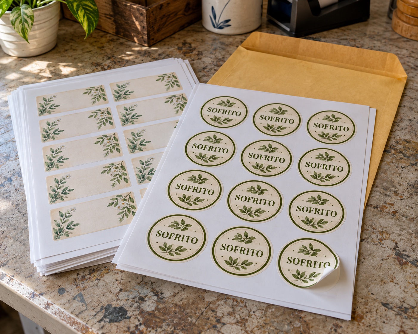 Stickers y etiquetas — Imagen ilustrativa